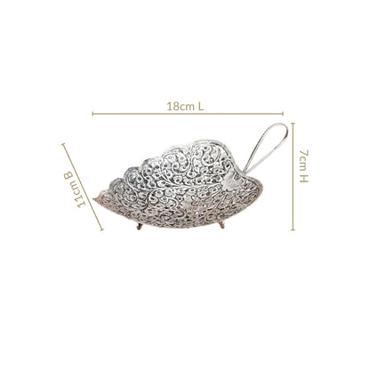 Aaradhya Silver Leaf Platter