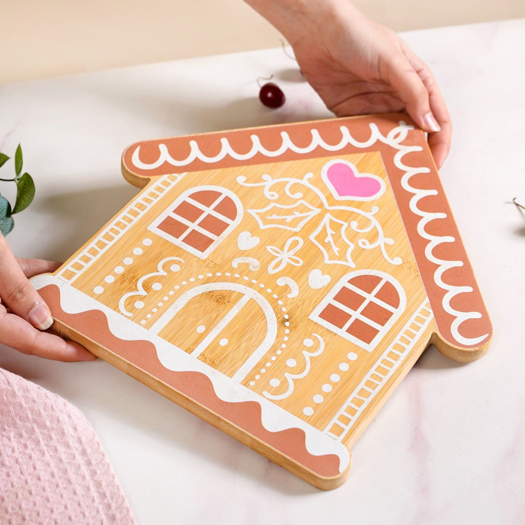 Ginger Bread House Serving Platter 12 Inch