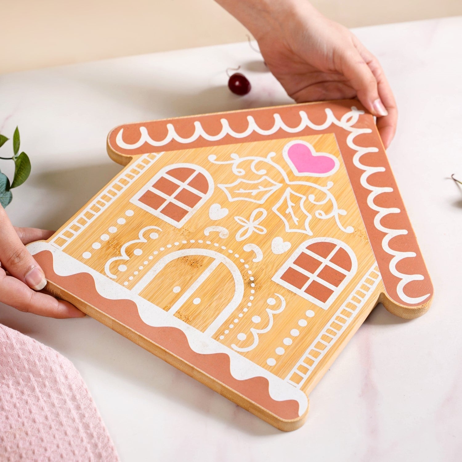 Ginger Bread House Serving Platter 12 Inch