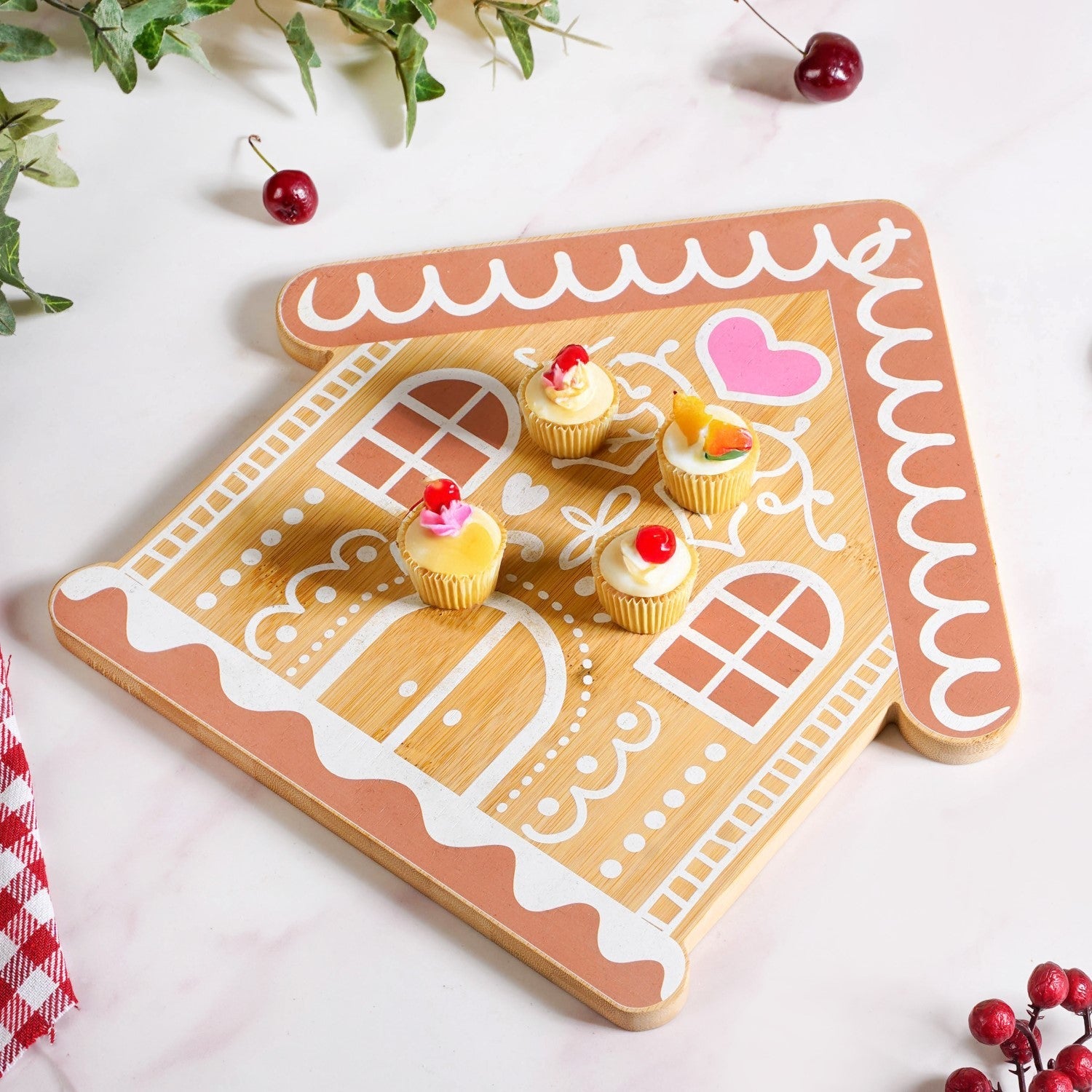 Ginger Bread House Serving Platter 12 Inch