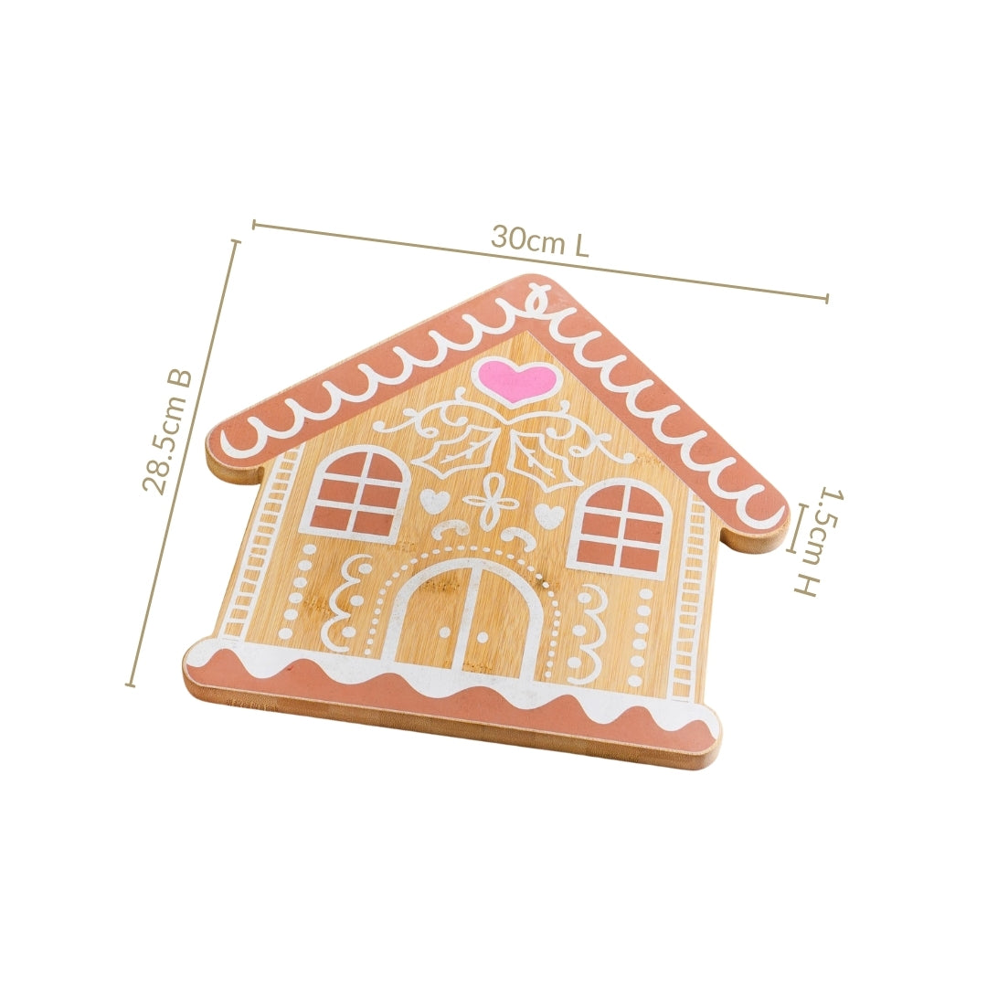 Ginger Bread House Serving Platter 12 Inch