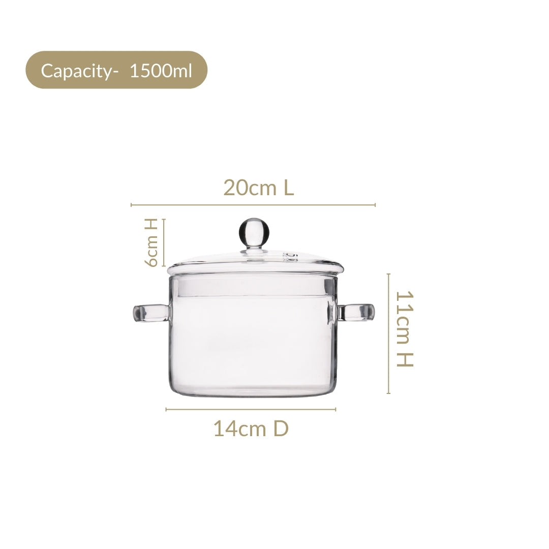 Glass Curry Pot 1500ml