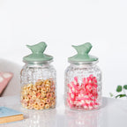 Glass Jar With Ceramic Airtight Lid Set Of 2 1000ml