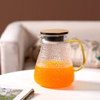 Glass Jug With Texture 1300ml