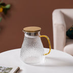Glass Jug With Texture 1300ml
