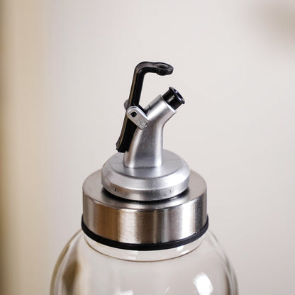 Glass Oil Dispenser Bottle With Measurement Marking 750ml
