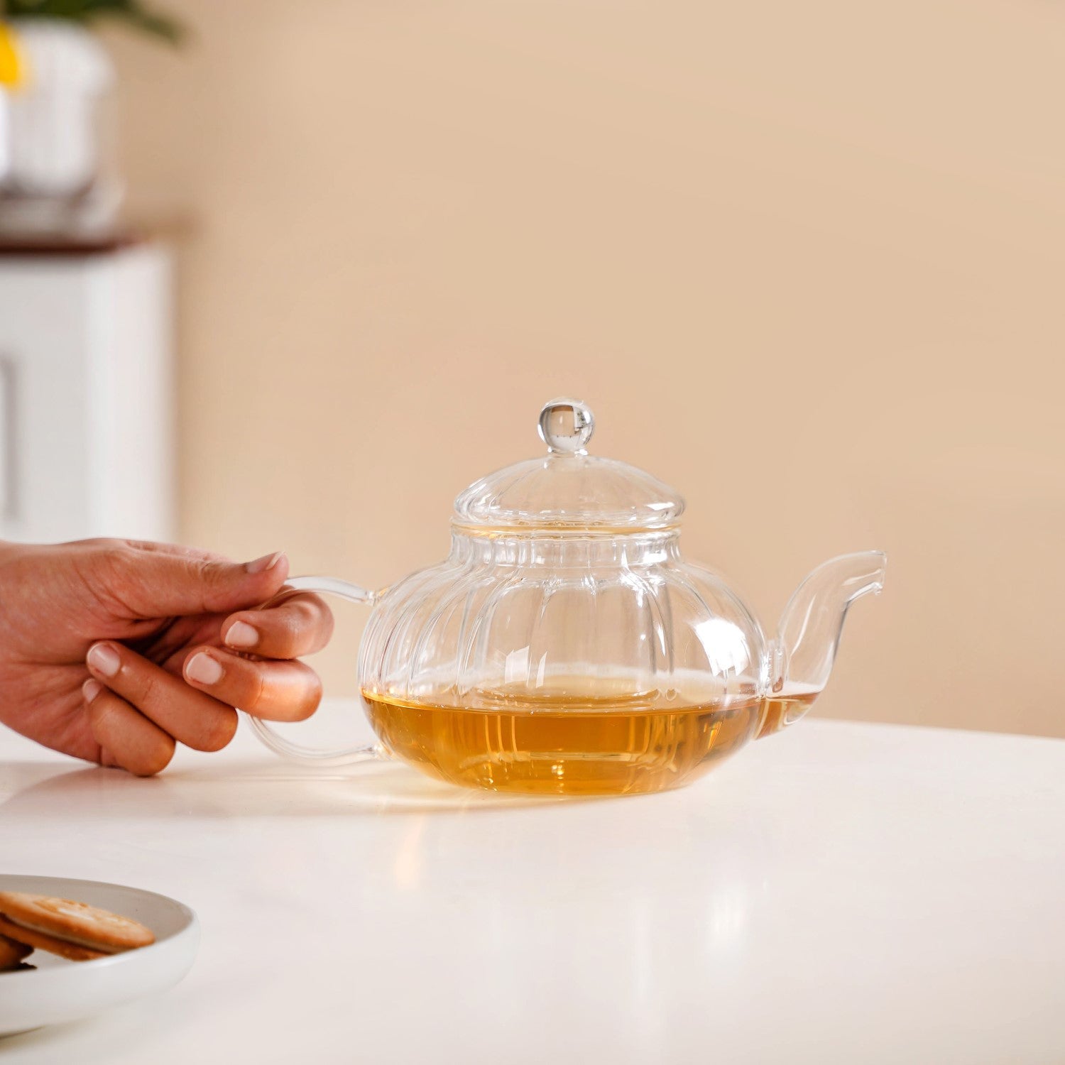 Classic Glass Tea Pot With Infuser 600ml