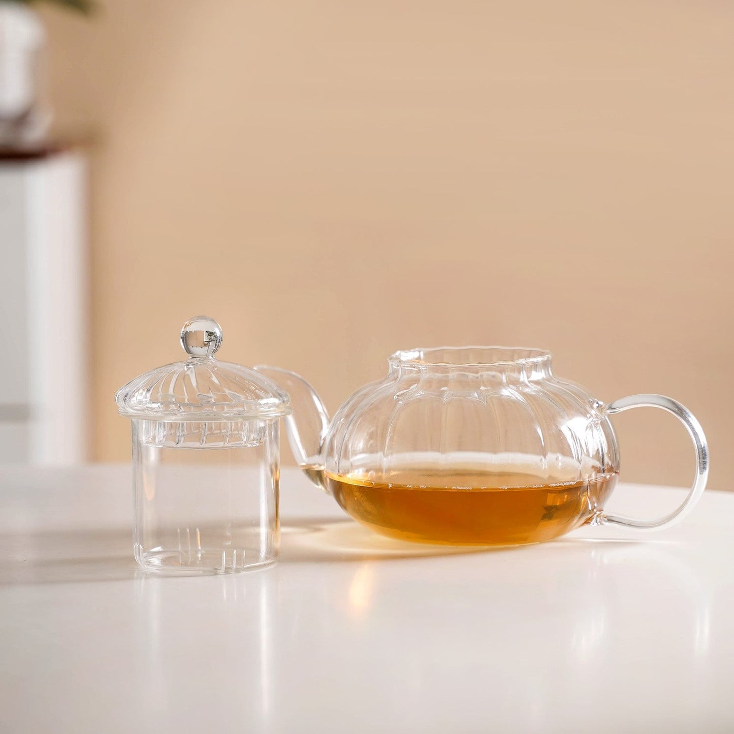 Classic Glass Tea Pot With Infuser 600ml