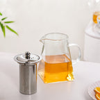 Modern Flame Safe Glass Kettle With Strainer 850ml