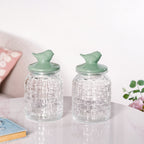 Glass Jar With Ceramic Airtight Lid Set Of 2 1000ml
