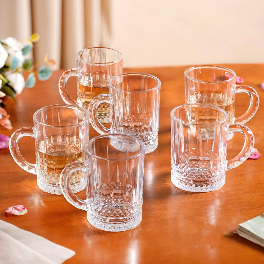 Glass Mug Set Of 6 200ml