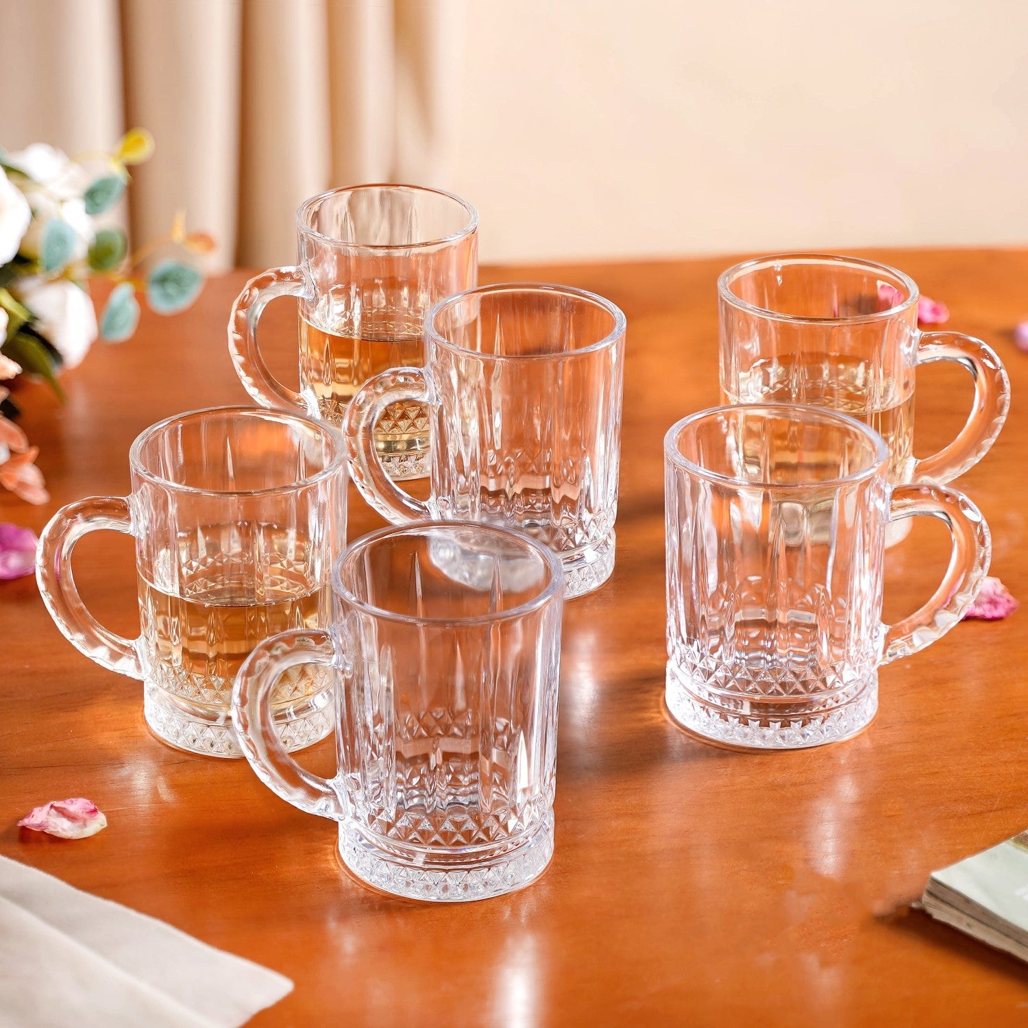 Glass Mug Set Of 6 200ml