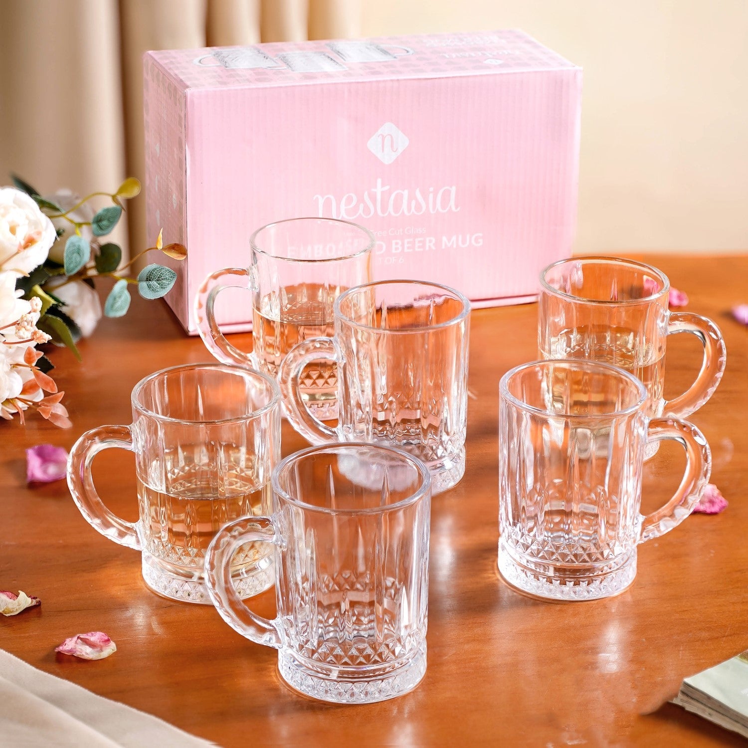 Glass Mug Set Of 6 200ml