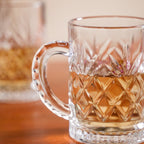 Engraved Glass Mugs Set Of 6 200ml
