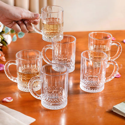 Glass Mug Set Of 6 200ml
