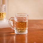 Diamond Embossed Glass Cup Set Of 6 200ml