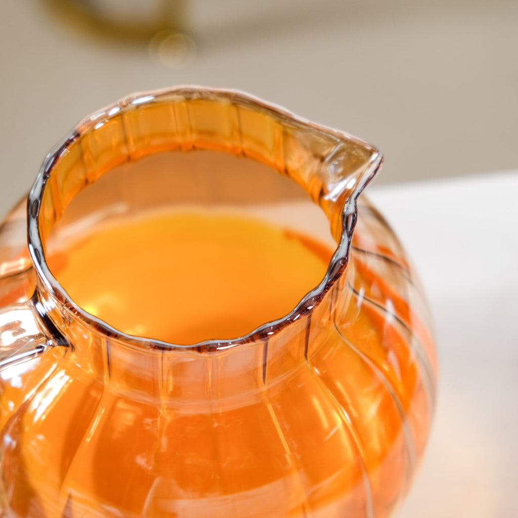 Amber Borosilicate Glass Pitcher 1300ml