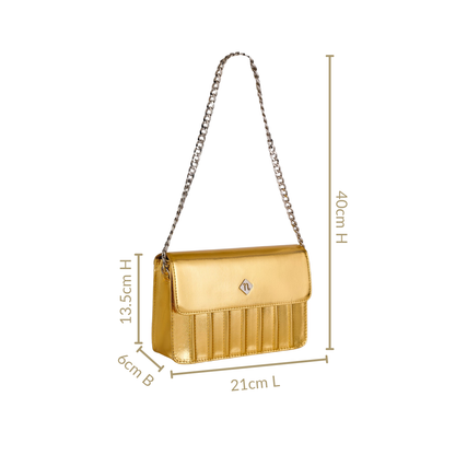 Gold Sheen Shoulder Bag