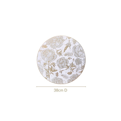 Golden Bloom Dinner Table Mat Set Of 6