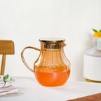 Premium Fluted Amber Borosilicate Glass Jug 1550ml
