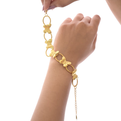 Golden Flutter Harmony Bracelet