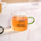 Good Morning Assorted Multicolour Handle Tea Cups Set Of 6 130ml