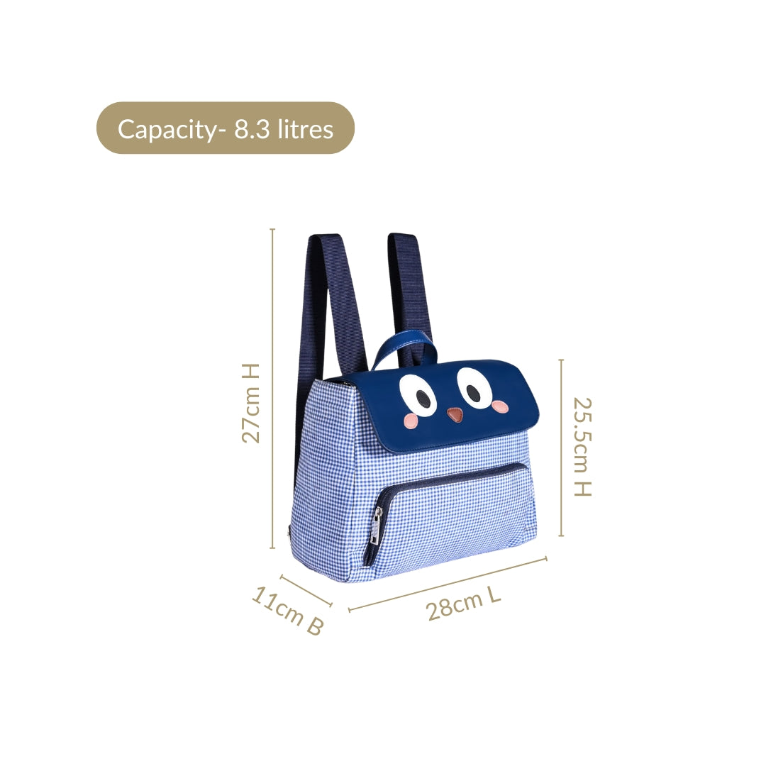 Googly Eyes Checkered Bag For Kids