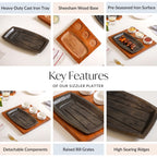 Gourmet Sizzler Plate And Ceramic Bowl Set