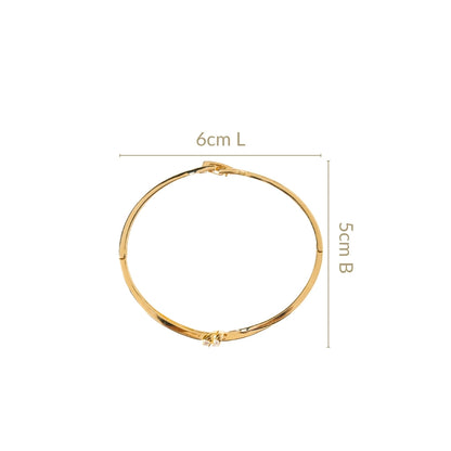 Graceful Knotted Vines Gold Bracelet
