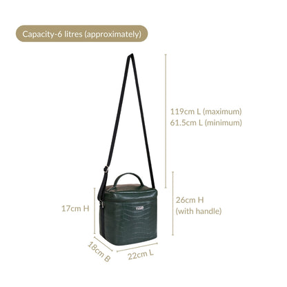 Luxe Insulated Lunch Bag Green