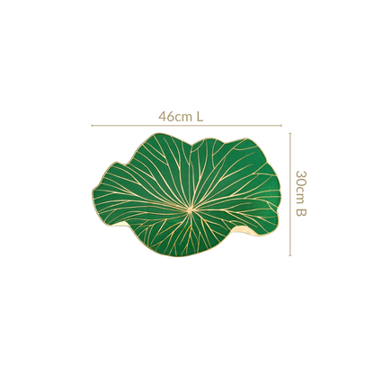 Lily Pad Placemats For Dining Table Green Set Of 6