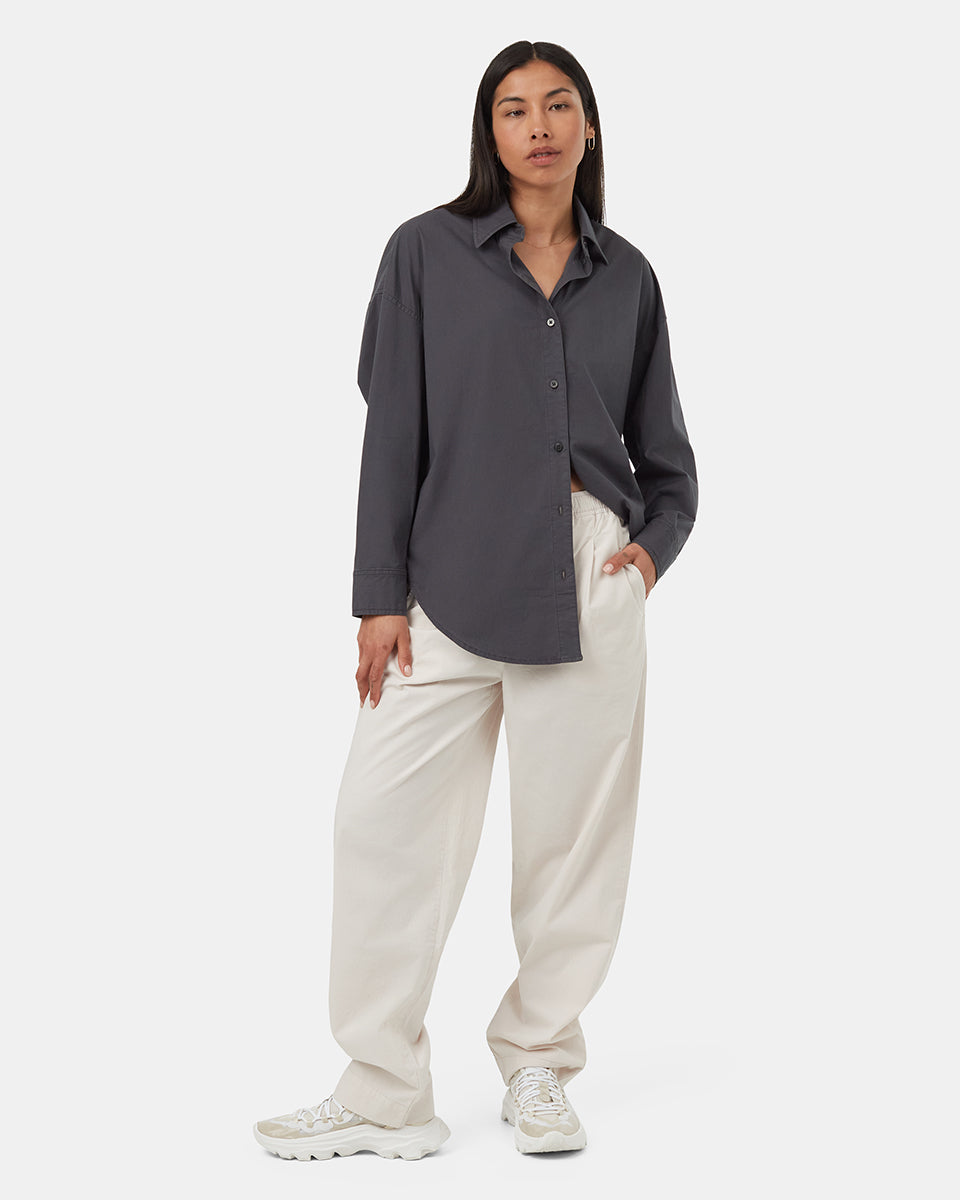 EcoStretch Cotton Oversized Shirt