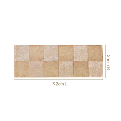 Grid Dining Table Runner Gold 92x35cm