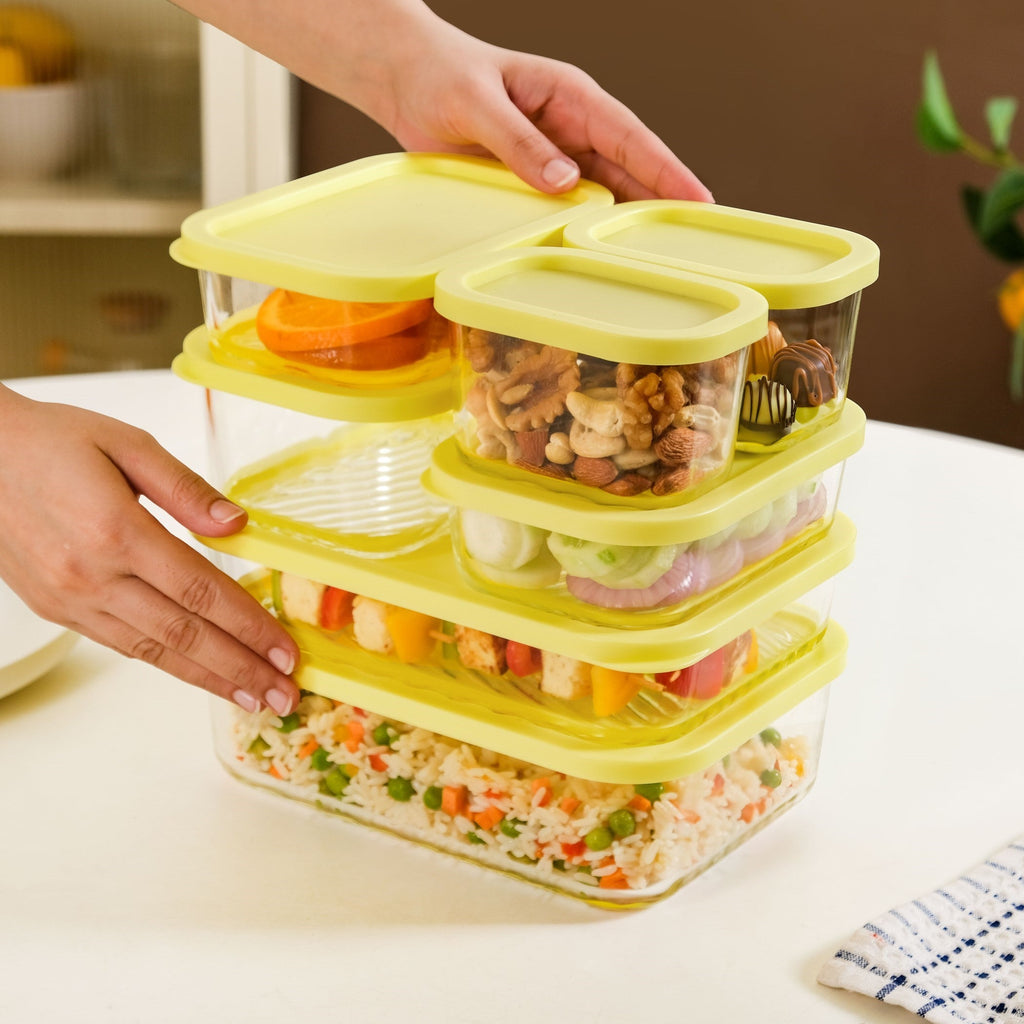 Groovo Stack On Airtight Container Set Of 7