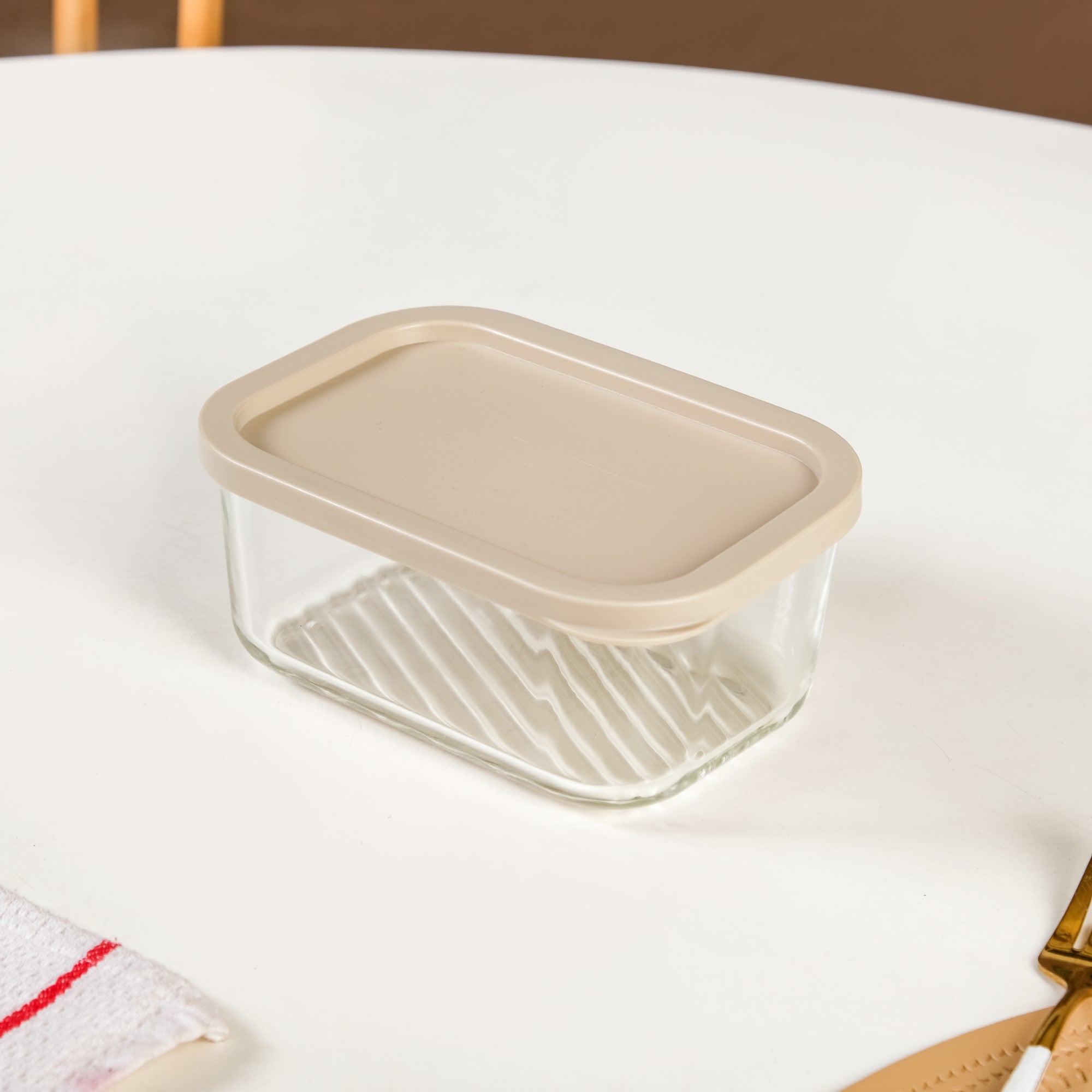 Groovo Stackable Glass Food Storage Container Set Of 6