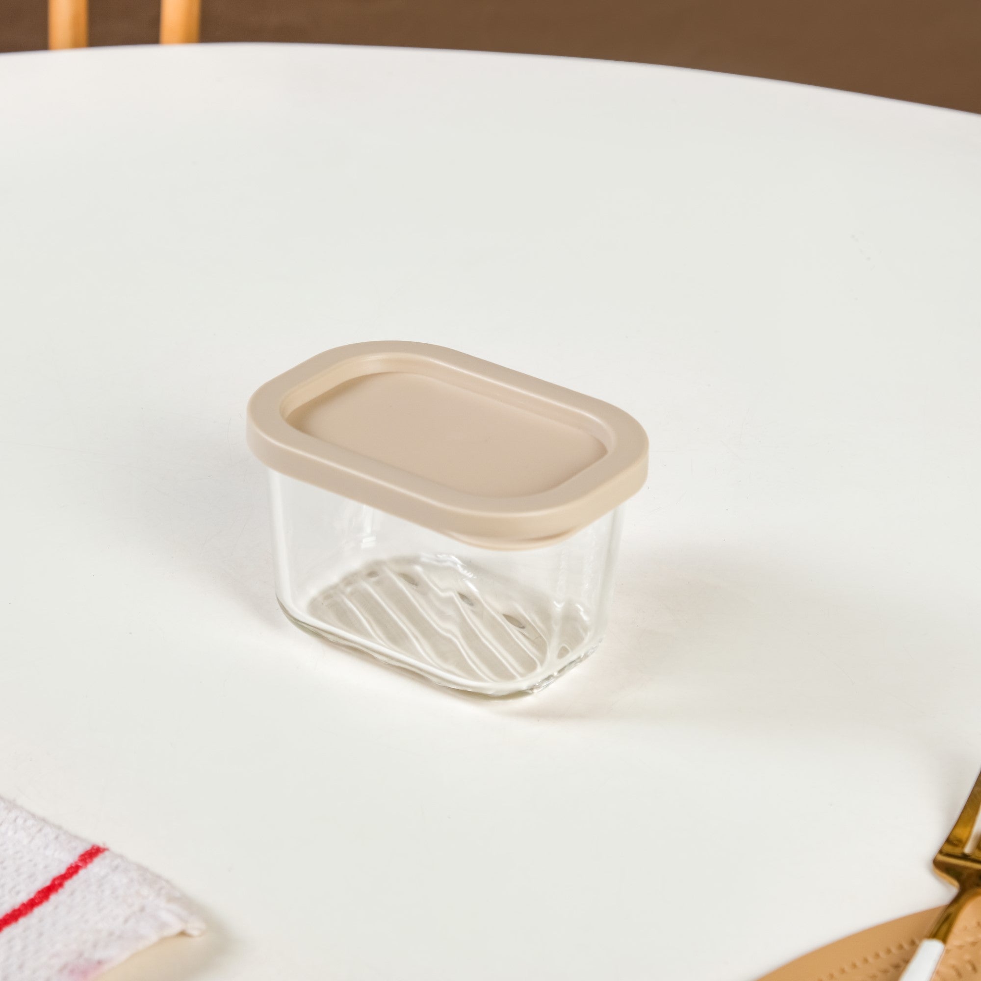 Groovo Stackable Glass Food Storage Container Set Of 6