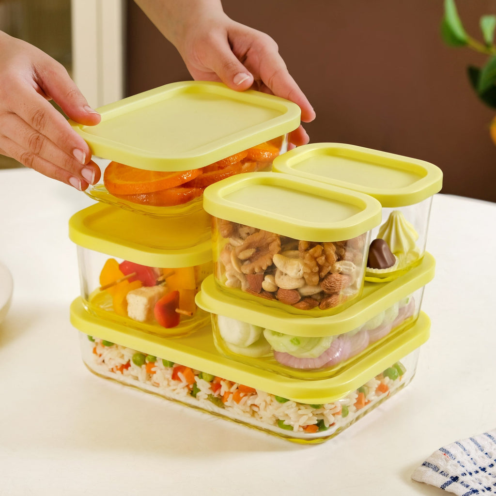 Groovo Stackable Storage Container Set Of 6