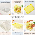 Groovo Stack On Airtight Container Set Of 7