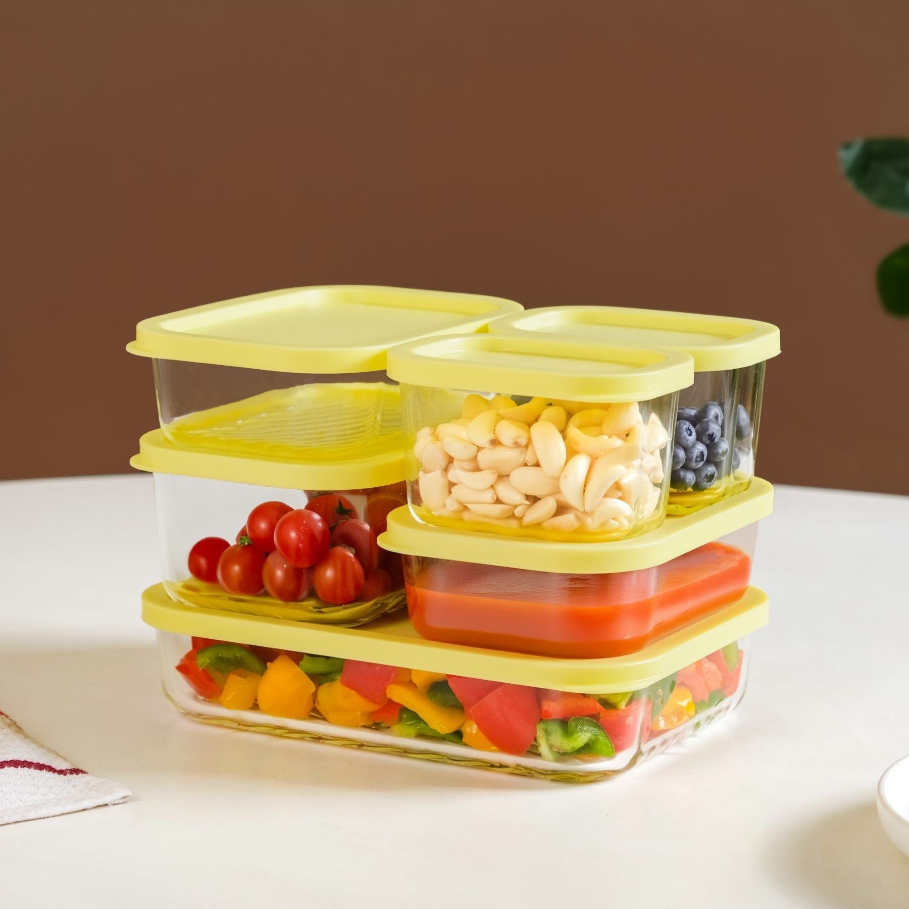 Groovo Stackable Storage Container Set Of 6