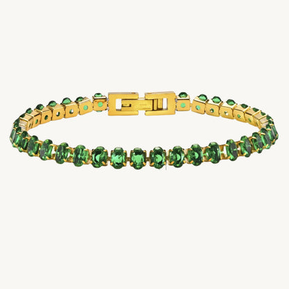 Premium Oval Emerald Bracelet