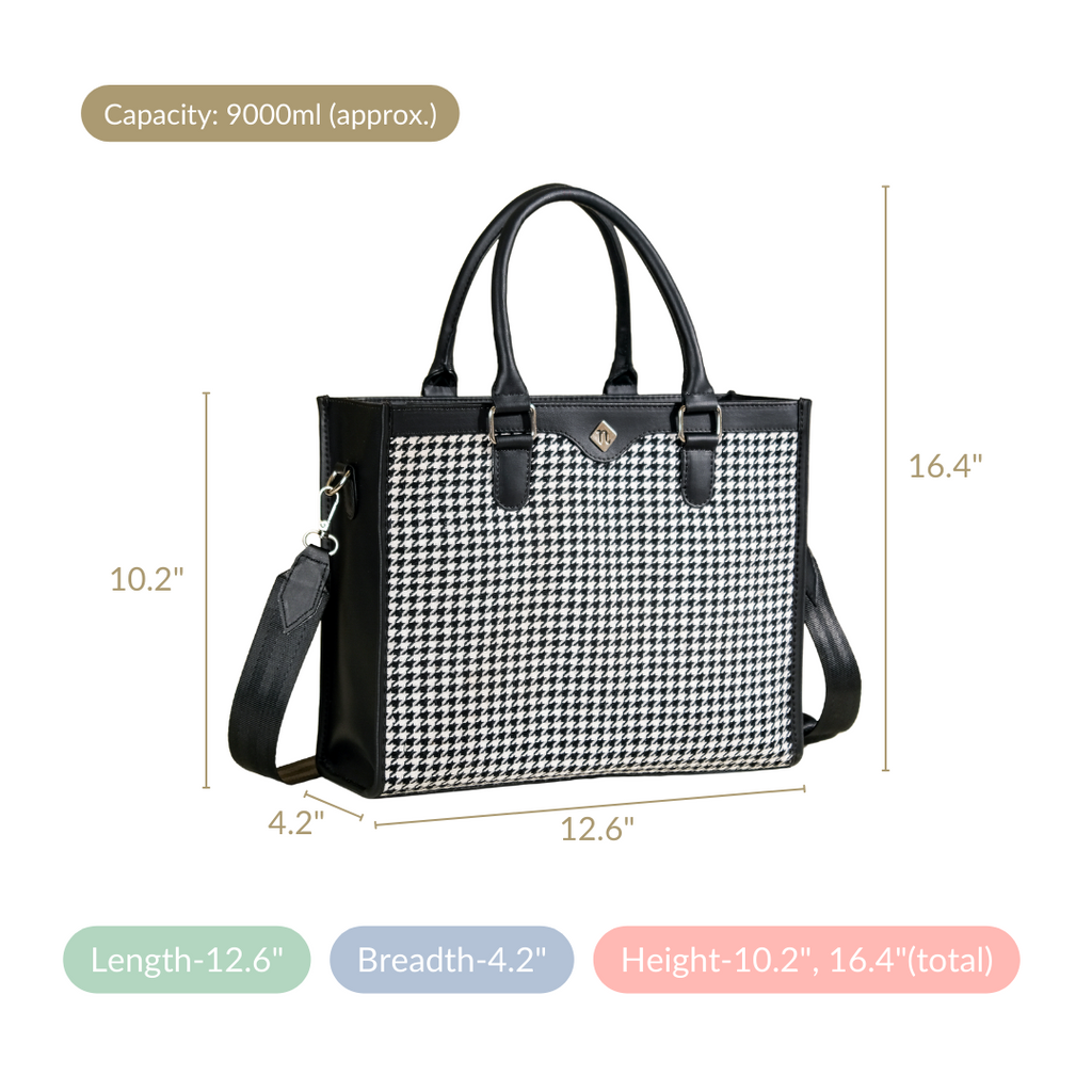 Black And White Tote Bag For Women