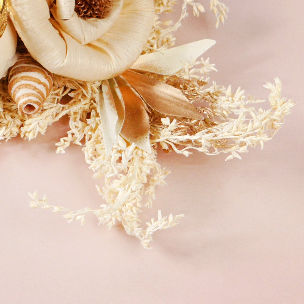 Natural Tealight Candle Holder Brown Set Of 4