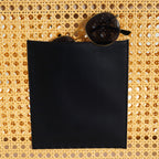 Classic Black Rattan Cane Webbing Tote Bag