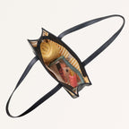 Classic Black Rattan Cane Webbing Tote Bag