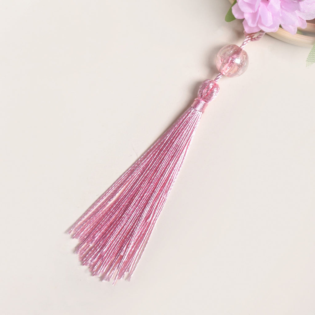 DIY Floral Swinging Car Ornament Pink