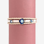 Protective Amulet Braided Bracelet With Evil Eye Charm