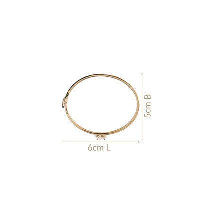 Heart On Sleeves Gold Bracelet