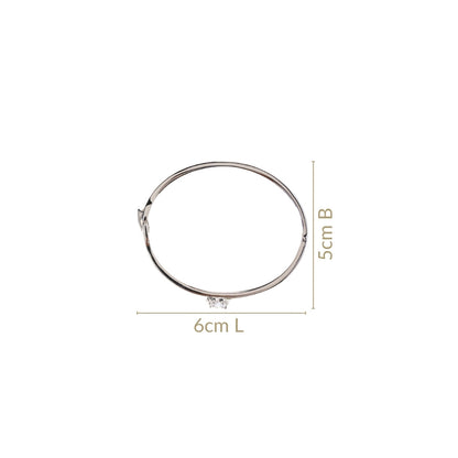 Heart On Sleeves Silver Bracelet