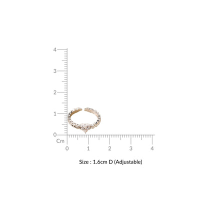 Heart Solitaire Leafline Silver Ring