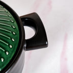 Botanica Ceramic Casserole Cooking Pot Green 2000ml